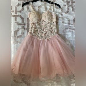 Light Pink Junior Prom Dress